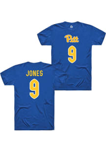 Ryla Jones Pitt Panthers Blue NIL Shirzees Short Sleeve Player T Shirt