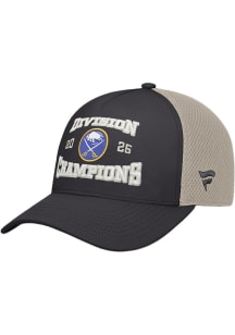Buffalo Sabres 2026 Division Champs Locker Room Adjustable Hat - Charcoal