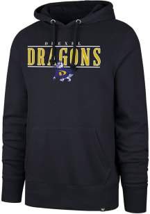 47 Drexel Dragons Mens Navy Blue City Line Fleece Hood Long Sleeve Hoodie