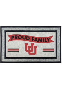 Utah Utes Proud Family 18x30 Door Mat