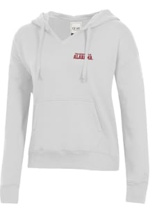 Gear for Sports Alabama Crimson Tide Womens Ash Big Cotton Hooded Sweatshirt