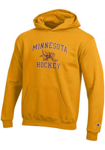 Champion Minnesota Golden Gophers Youth Gold Gopher Long Sleeve Hoodie