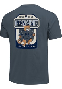 Penn State Nittany Lions Denim Blue Vintage Short Sleeve T Shirt
