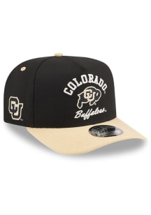New Era Colorado Buffaloes Arched 9FIFTY A Frame Adjustable Hat - Black