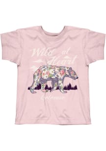 Colorado Girls Pink Wild at Heart Short Sleeve Tee