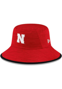 New Era Nebraska Cornhuskers Red Digitech Drawstring Mens Bucket Hat