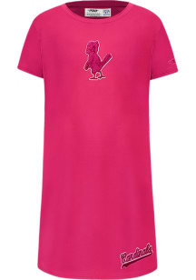 Pro Standard St Louis Cardinals Girls Pink Classic Triple Pink Short Sleeve Dress
