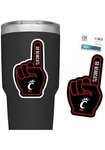Cincinnati Bearcats Finger 3in Durable Stickers - Red