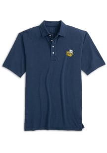 Johnnie O Michigan Wolverines Mens Navy Blue Coastal Vault Short Sleeve Fashion Polo