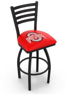 Ohio State Buckeyes High Back Swivel Pub Stool - Black