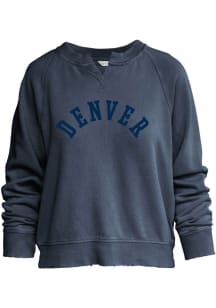 Denver Womens Navy Blue Denver Crew Sweatshirt