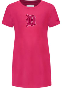 Pro Standard Detroit Tigers Toddler Girls Pink Classic Triple Pink Short Sleeve Dress