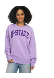 K-State Wildcats Womens Lavender Sport Crew Sweatshirt
