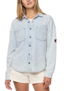 Auburn Tigers Womens Navy Blue Bristol Terry Light Weight Jacket