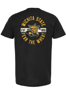 Summit Sportswear Wichita State Shockers Black Front Back Short Sleeve T Shirt