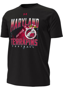 Under Armour Maryland Terrapins Black Football Homecoming 2025 Short Sleeve T Shirt