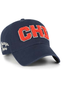 47 Chicago Bears Navy Blue Zoey Clean up Womens Adjustable Hat