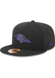 New Era Baltimore Ravens Black NFL Sideline 9FIFTY Mens Snapback Hat