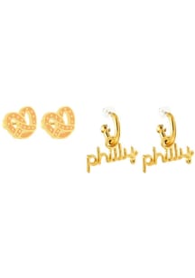 Philadelphia EB & Co Philly Stud and Huggie Hoop Earrings Womens Earrings