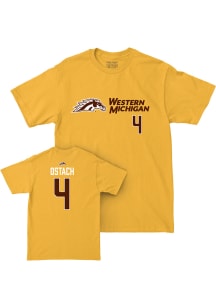 Parker Ostach Western Michigan Broncos Gold NIL Sideline Short Sleeve Player T Shirt
