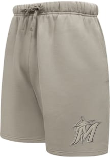 Pro Standard Miami Marlins Mens Tan Neutral Shorts