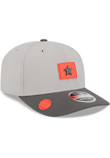 New Era Houston Astros RH Exclusive 2026 Clubhouse 9SEVENTY Stretch Snap Adjustable Hat - Grey