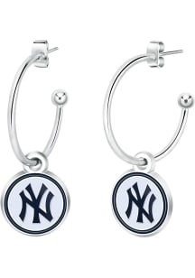 New York Yankees Dangle Hoop Womens Earrings
