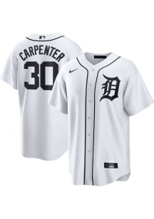 Kerry Carpenter Detroit Tigers Mens Replica Home Jersey - White