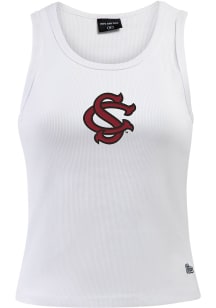 Hype and Vice South Carolina Gamecocks Womens White MVP Tank Top
