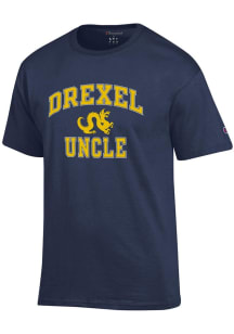 Champion Drexel Dragons Navy Blue Number One Uncle Short Sleeve T Shirt