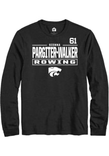 Sienna Pargiter-Walker K-State Wildcats Black NIL Stacked Box Long Sleeve Player T Shirt