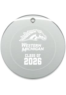 Western Michigan Broncos Class of 2026 Round Ornament - White