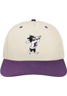 K-State Wildcats Baseball Heritage Structured 5 Panel 2T Adjustable Hat - Ivory