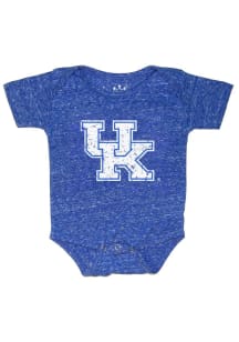Little King Kentucky Wildcats Baby Blue Primary Logo Knobby Short Sleeve One Piece