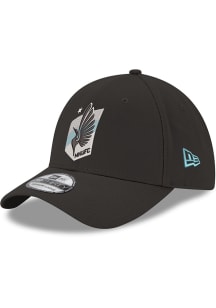 New Era Minnesota United FC Mens Black Team Classic 39THIRTY Flex Hat