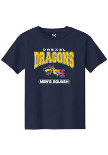 Summit Sportswear Drexel Dragons Youth Navy Blue Squash Short Sleeve T-Shirt