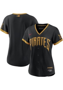 Nike Pittsburgh Pirates Womens Black City Connect 2.0 Limited Baseball Jersey