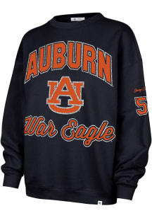 47 Auburn Tigers Womens Navy Blue Glitter Arch Crew Sweatshirt