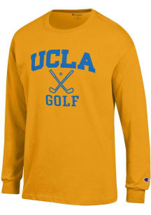 Champion UCLA Bruins Gold Golf Icon Jersey Long Sleeve T Shirt