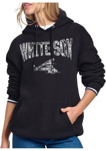 Starter Chicago White Sox Womens Black Lace Lock Up Hooded Sweatshirt