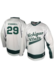 Genuine Collective Gavin O’Connell Michigan State Spartans Mens White NIL Hockey Jersey