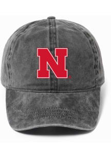 Nebraska Cornhuskers Black Classic Ponyback Womens Adjustable Hat