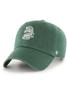 47 Michigan State Spartans Vintage Gruff Sparty Clean Up Adjustable Hat - Green