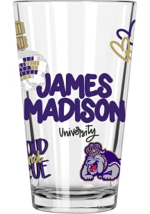 James Madison Dukes 16oz Pint Glass - Gold