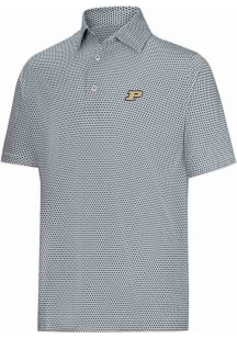 Footjoy Purdue Boilermakers Mens Black Stellar Short Sleeve Fashion Polo