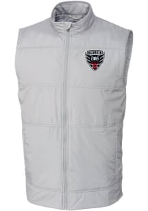 Cutter and Buck DC United Mens Grey Stealth Sleeveless Jacket