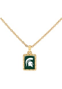 Michigan State Spartans Vivian Gold Necklace