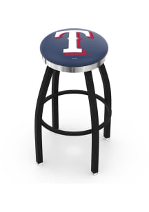 Texas Rangers Chrome Seat Pub Stool - Black