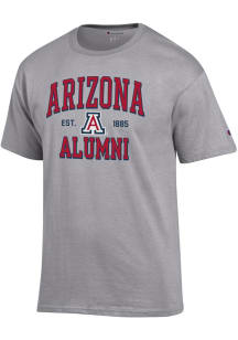 Champion Arizona Wildcats Grey Est Date Alumni Jersey Short Sleeve T Shirt