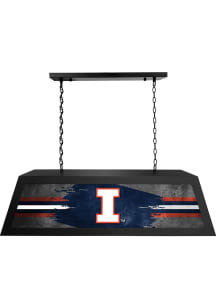 Illinois Fighting Illini Long Black Billiard Lamp